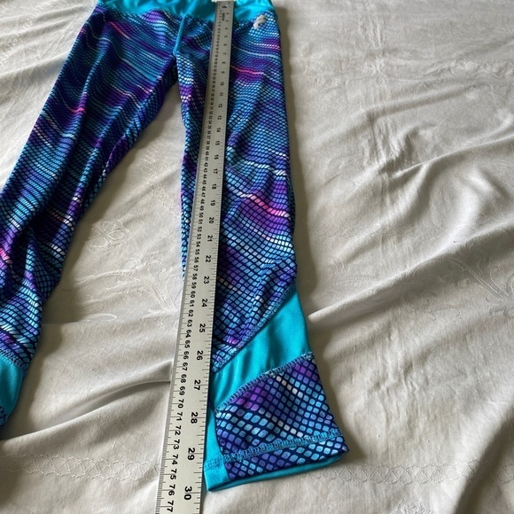File Girl's Mermaid Athletic Yoga Leggings Size Large (10/12) - Picture 8 of 10